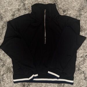 J. Crew Pullover with Chrome Silver Zipper, Double Pockets | Fit is a Large